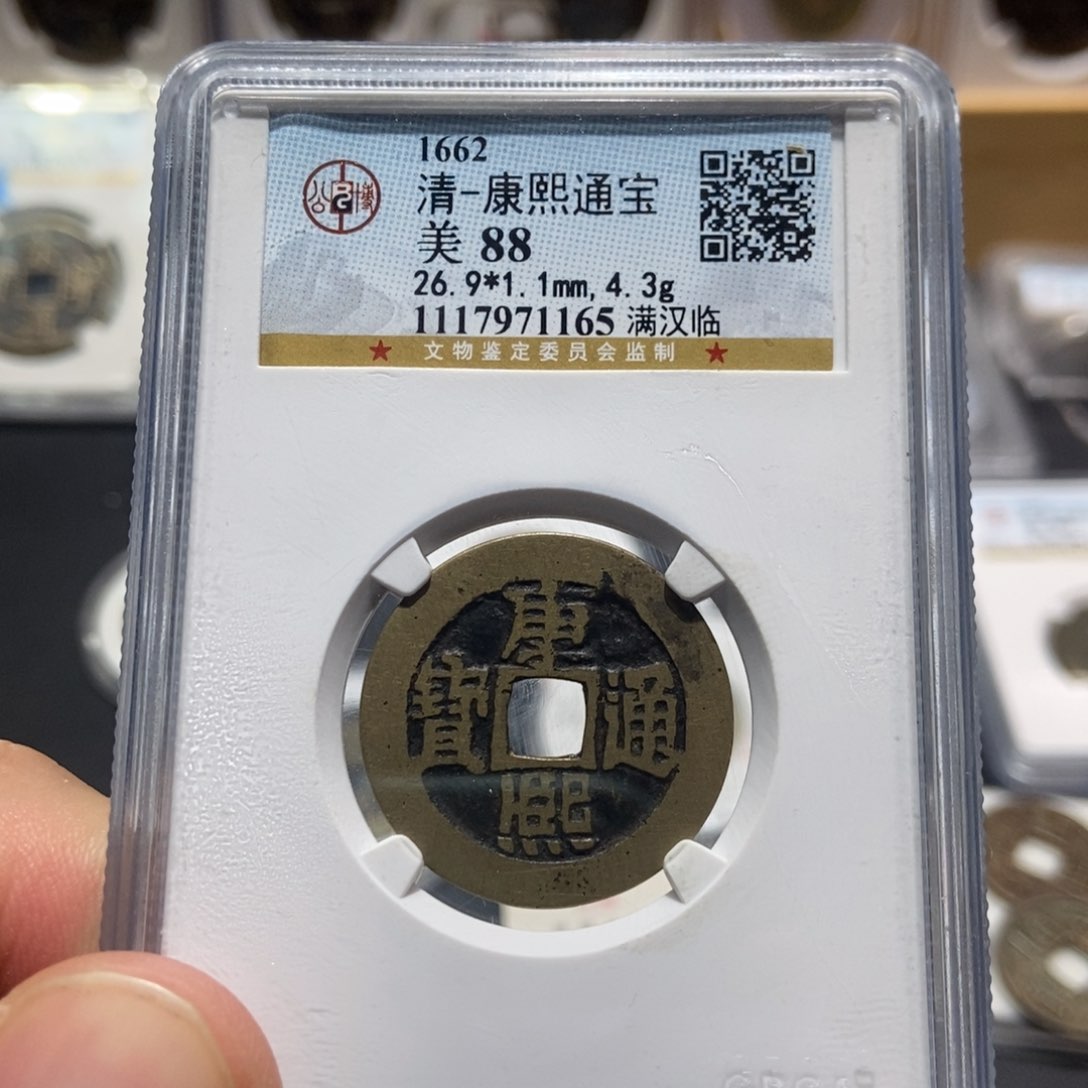 铜大头泉社康熙铜钱牌1165