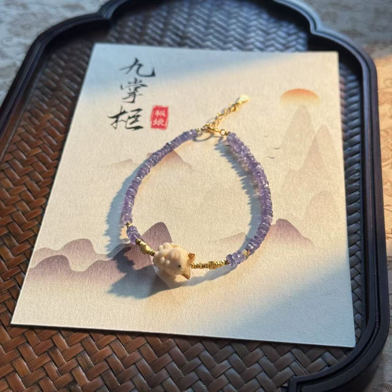 天然坦桑石手链S925银镶嵌简约设计—多样性发其一