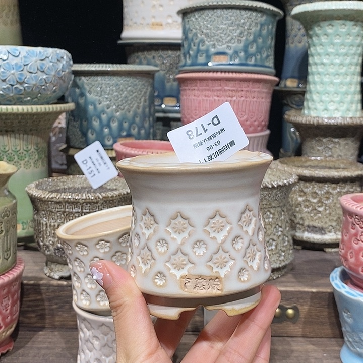 七里烧花盆3-6-178口径6