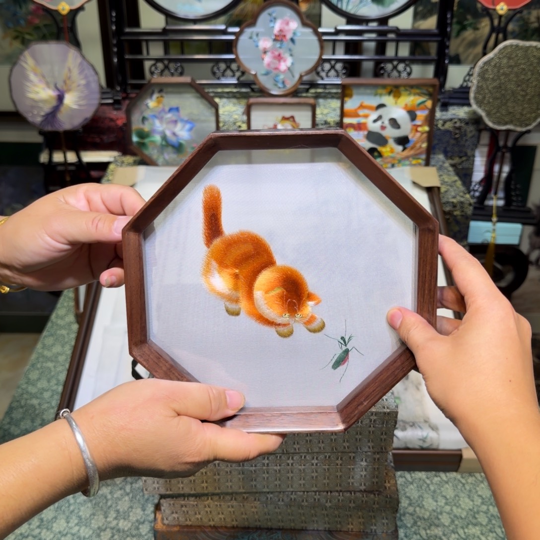 刺绣手工苏绣工艺制作技艺精湛