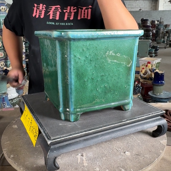 。一风堂石湾花盆 瑕疵 内18*17