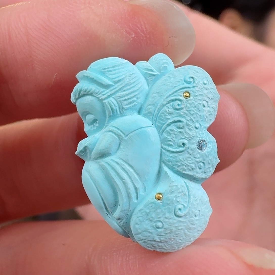 绿松石珠宝奇石未镶嵌