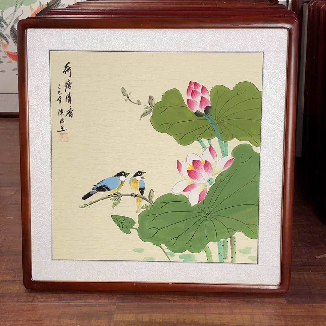 国画带框尺寸63*63厘米