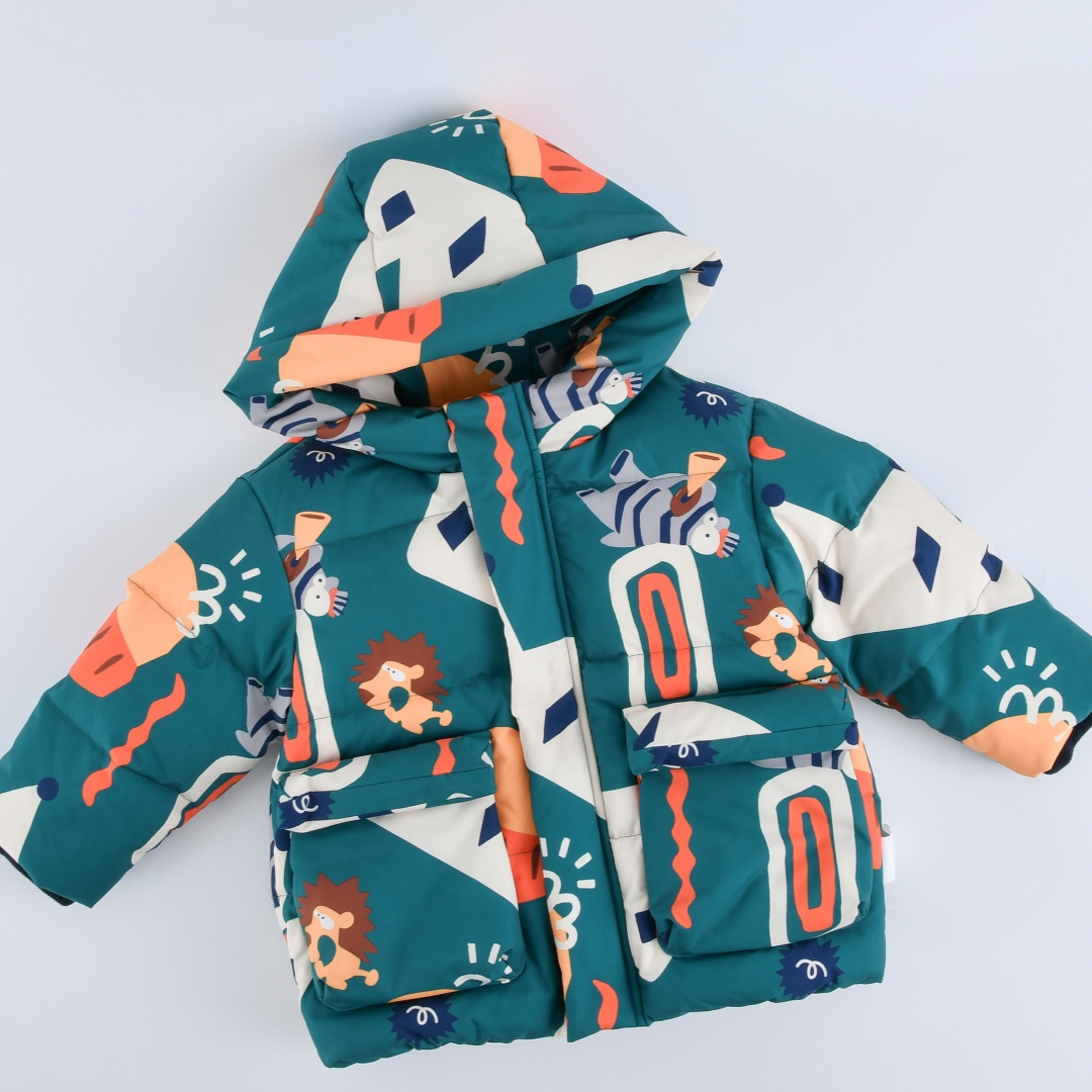 【极寒地款】加厚长袖连帽羽绒服83417005