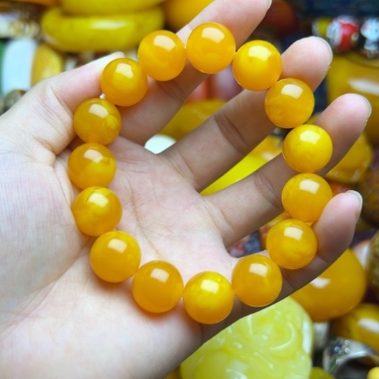 未镶嵌琥珀手链蜜蜡