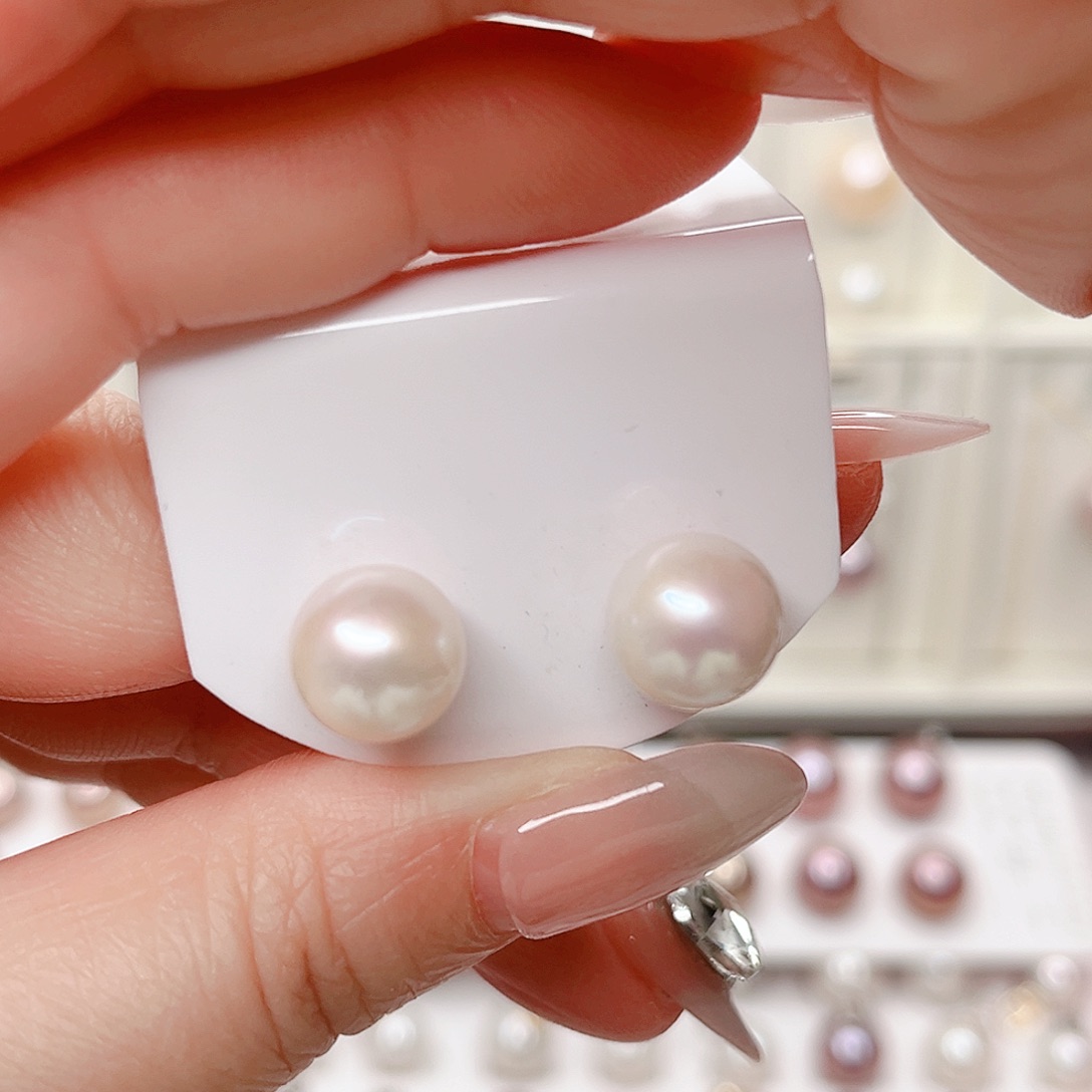 淡水珍珠银S925镶嵌吊坠(赠链)