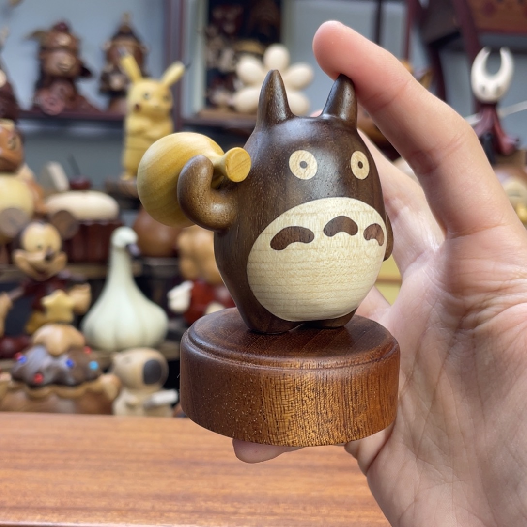 木胡桃木龙猫包袱