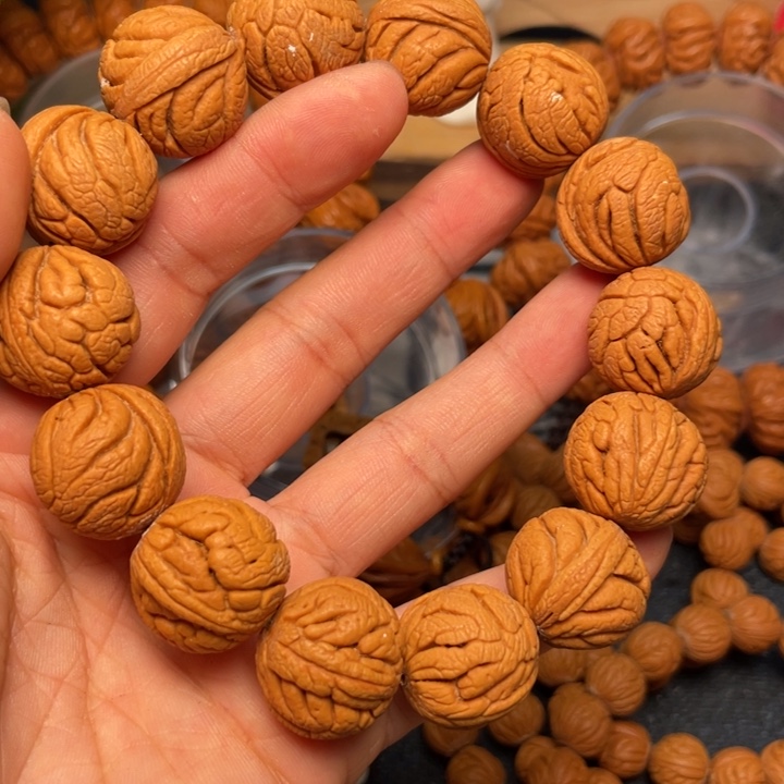 桃核手串龙纹桃核3