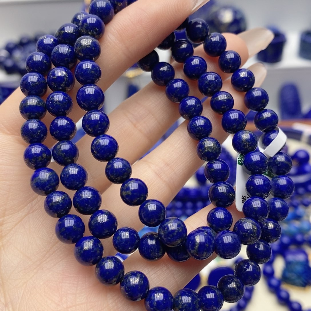 青金石未镶嵌手链6➕