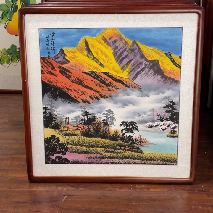 国画带框尺寸63*63厘米