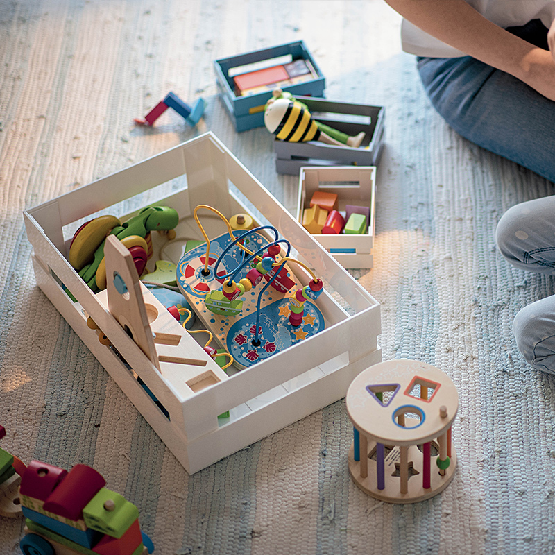 利快意大利原装进口复古收纳筐可爱创意简约亚克力卡通收纳盒