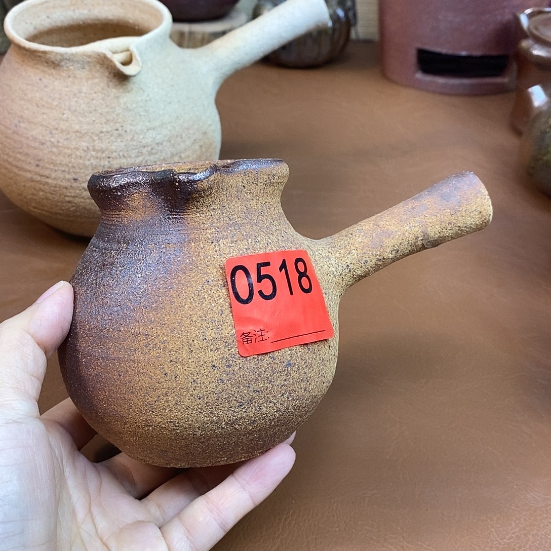 吾***足壶柴烧粗陶烤茶罐一物一拍400