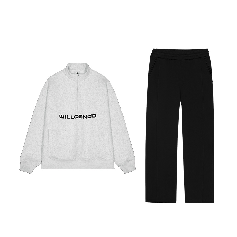 有志者UZIS【敬仰卫衣+马吉拉套装】弯刀运动休闲篮球针织直筒长裤