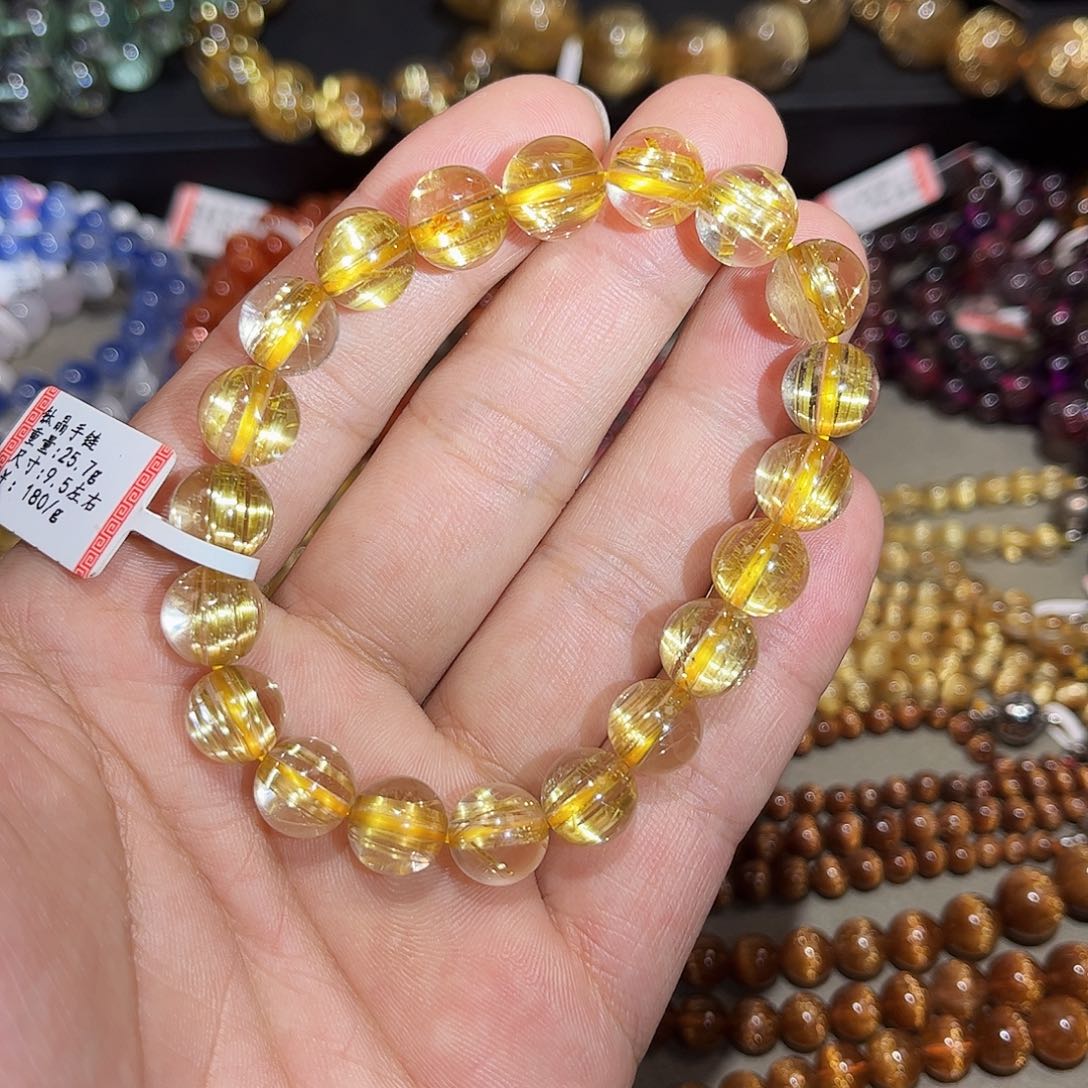 水晶手链未镶嵌钛晶手串