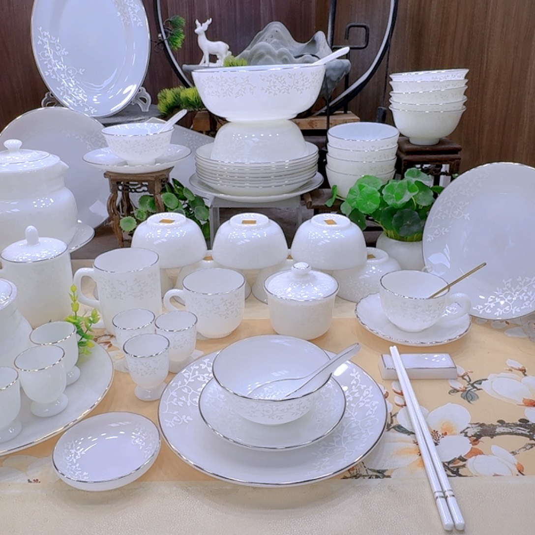 瓷暗香浮动餐具套装