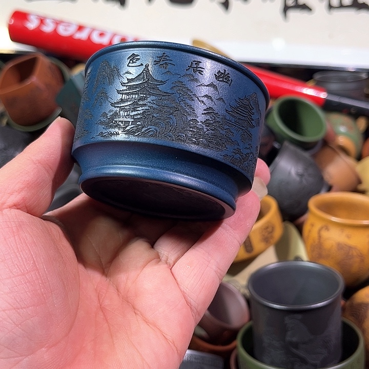 茶杯紫砂全手工紫砂主人杯