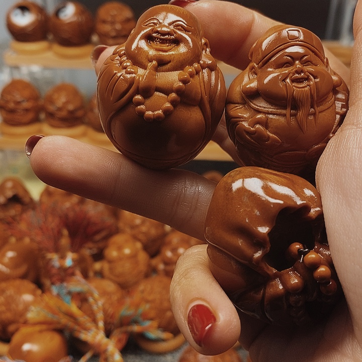 八***里橄榄核手串/手链8个财迷一个无相