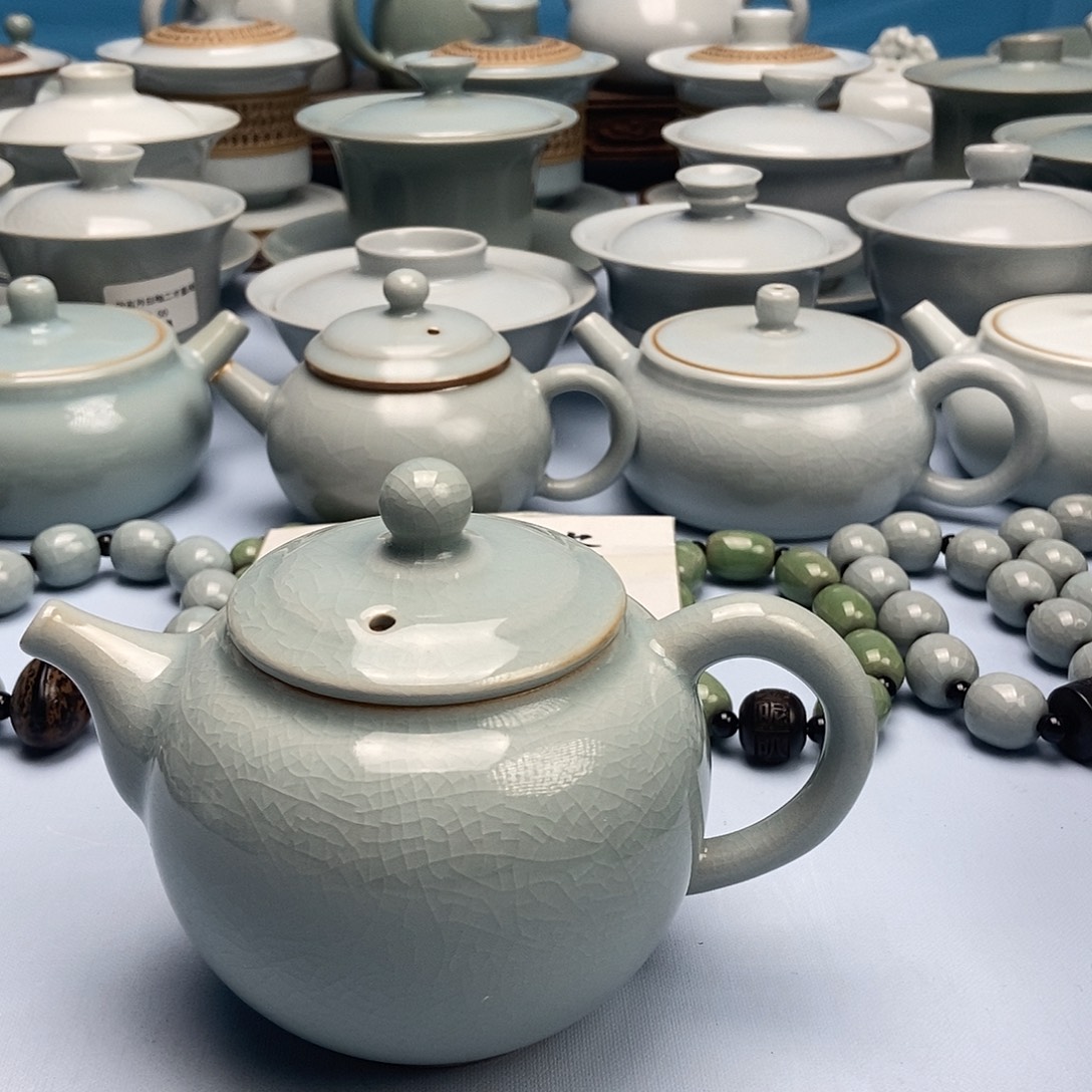 杯微微瑕天青荣天壶原矿原釉原产地