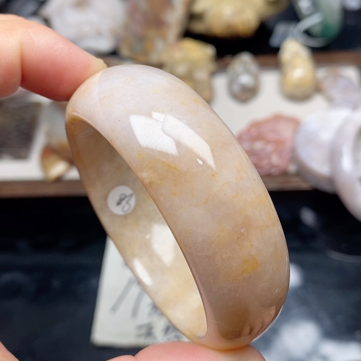 硅化珊瑚（珊瑚玉）未镶嵌手镯53.5