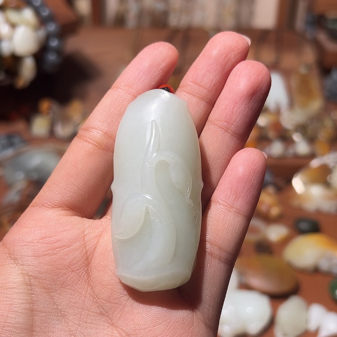 和田玉颈饰未镶嵌老*