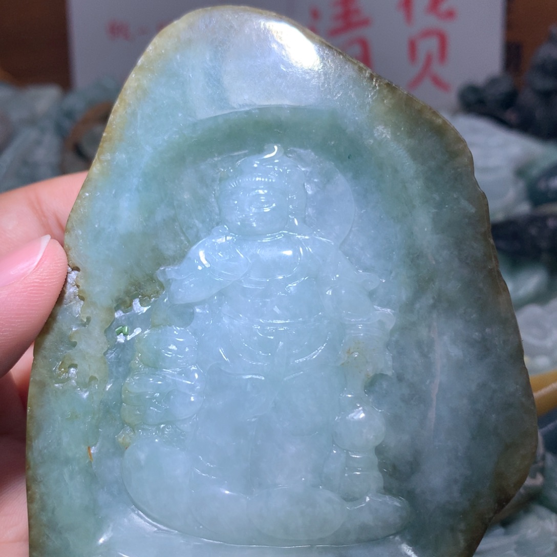 翡翠未镶嵌颈饰保真天然A货翡翠