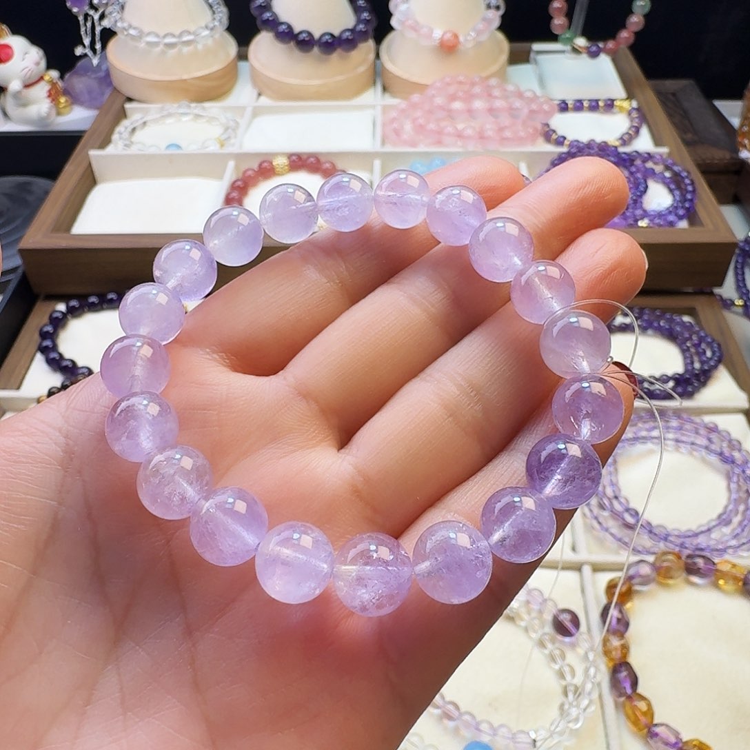 水晶手链未镶嵌薰衣草紫水晶