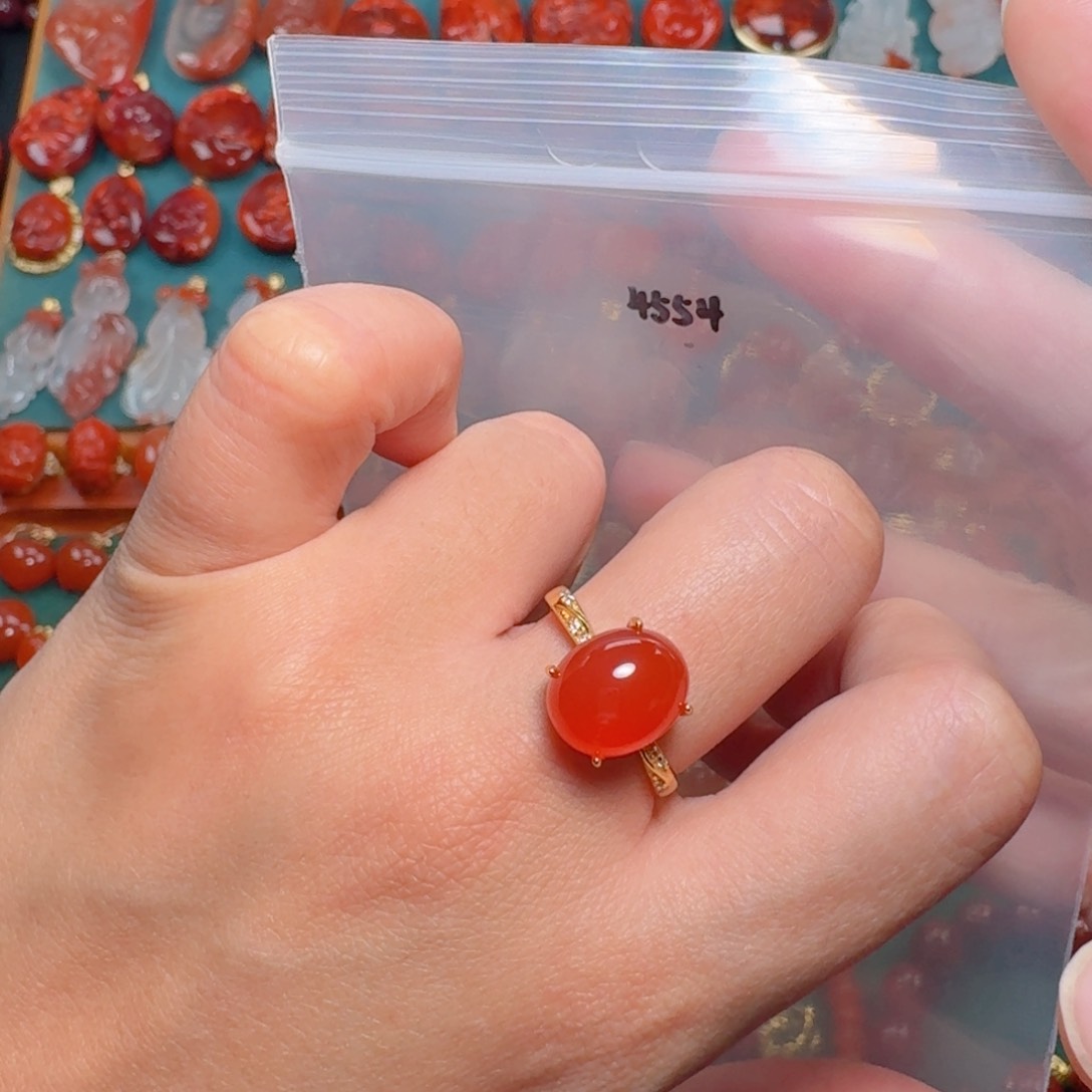 南红玛瑙南红银S925镶嵌