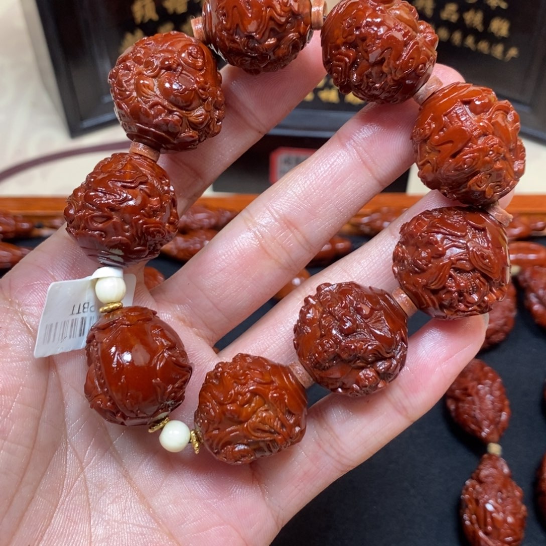 冰***水橄榄核吊坠陈航君万佛bbb