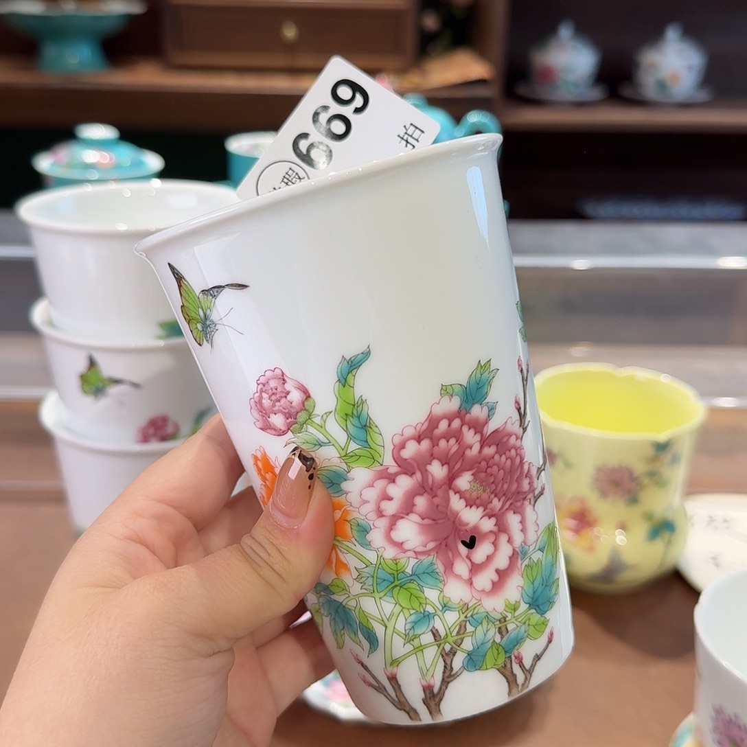 珐琅彩主人杯茶具套装