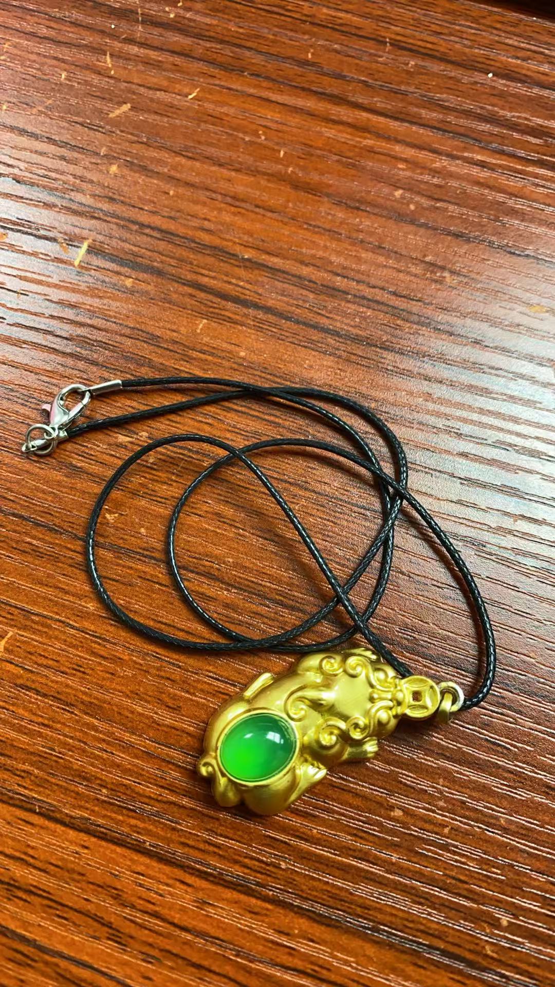 （私人订制）收藏级轻奢时尚设计款绿蛋面貔貅+YZD447L