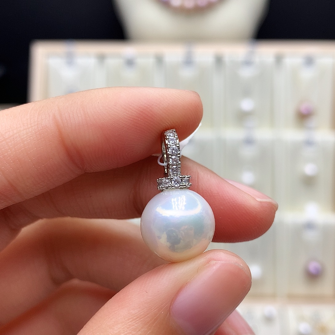 颈饰合金淡水珍珠