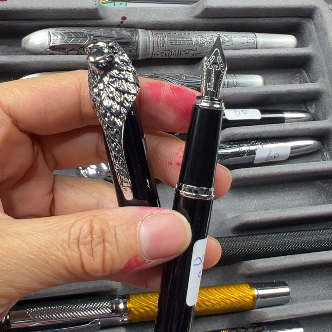 便携式富利文2053鹰异形笔夹礼品笔一支全铜