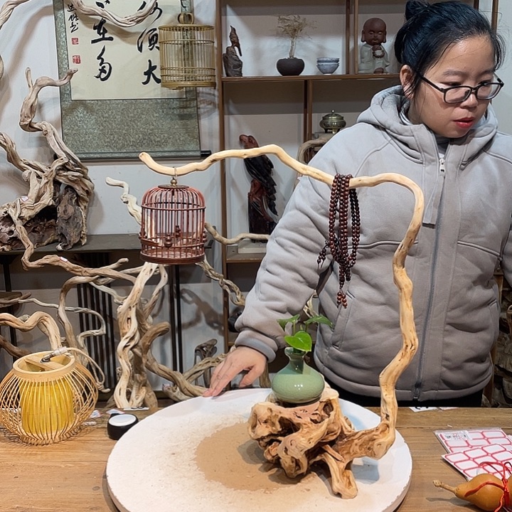 木杜鹃根根艺摆件8