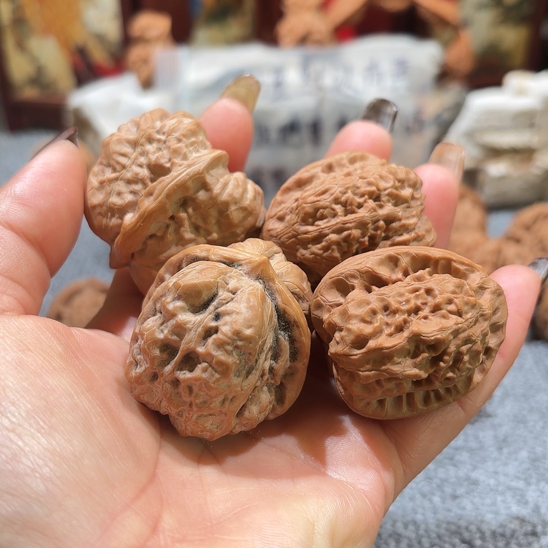 核桃文雅核桃两对，蛤蟆头，靠山王