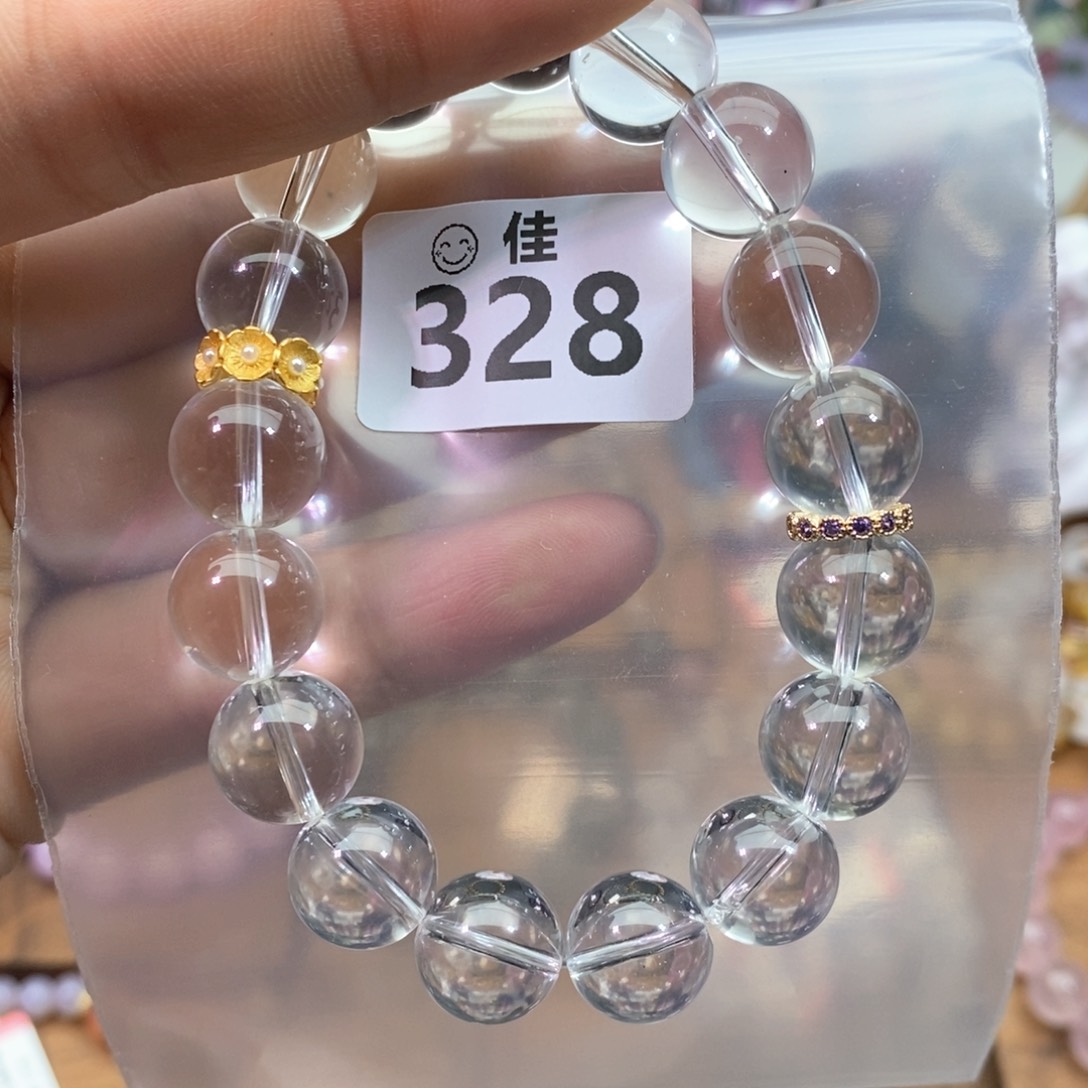 水晶手链未镶嵌多样性发一