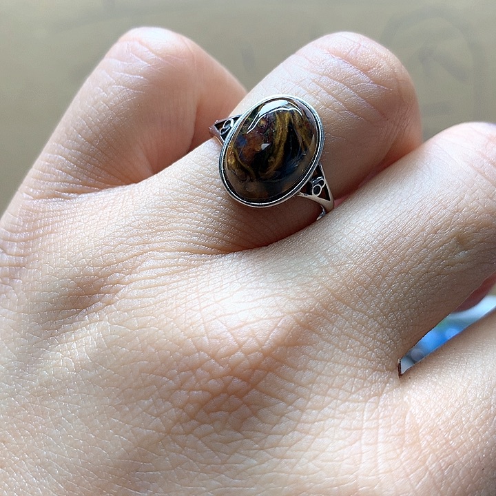 水晶水晶戒指银S925镶嵌