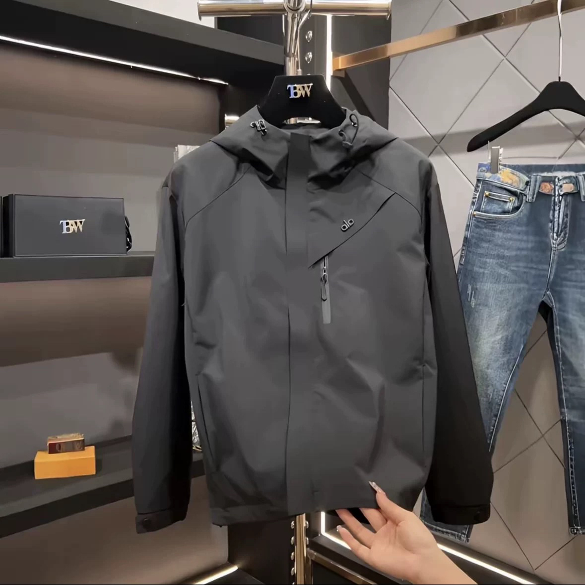 冬季新款男士棉服连帽拉链加棉加厚保暖防风修身棉衣夹克外套男潮