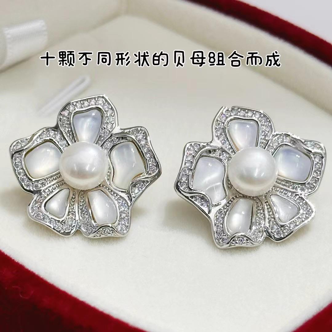 天热珍珠耳钉气质轻奢时尚精致百搭优雅