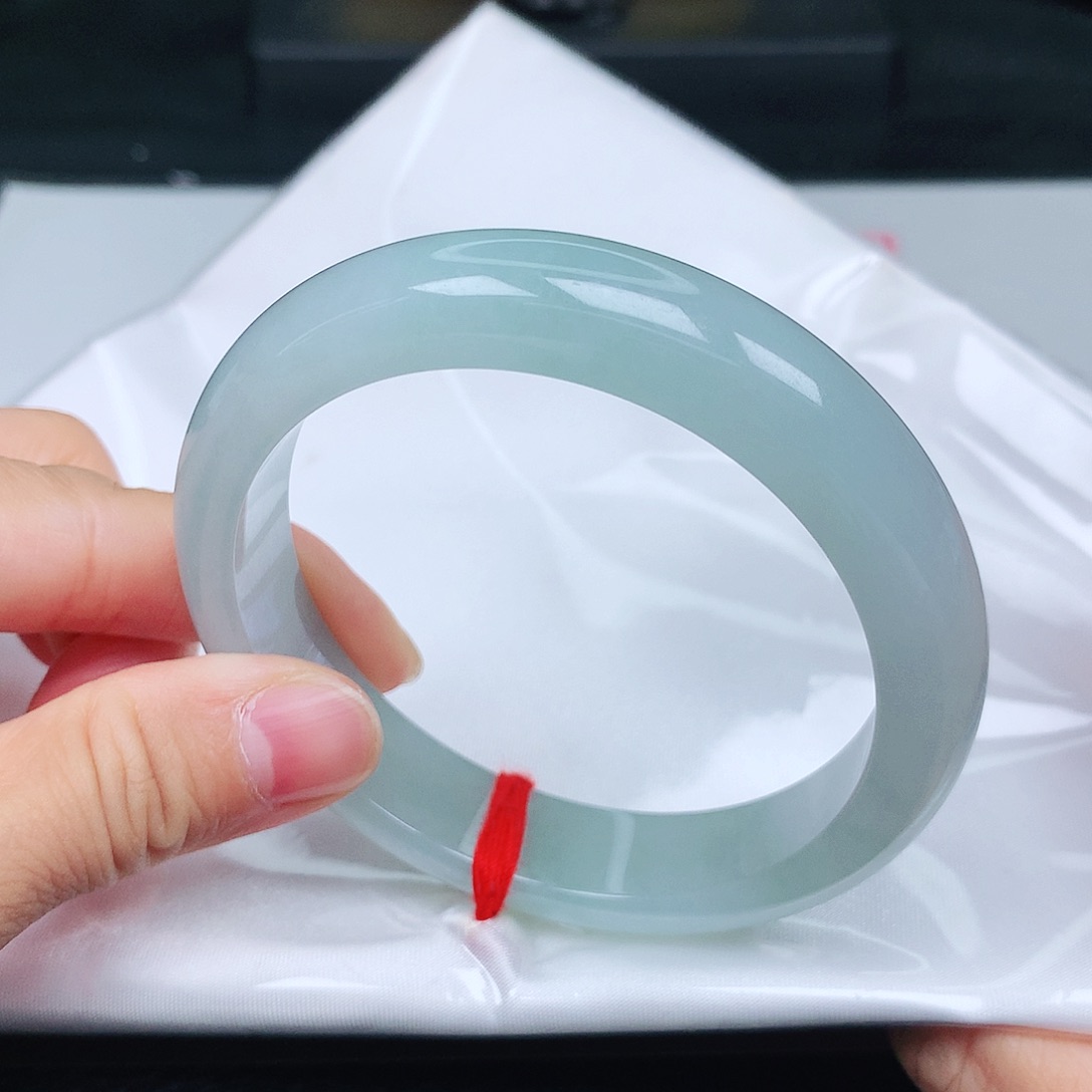 未镶嵌手镯翡翠天空蓝17