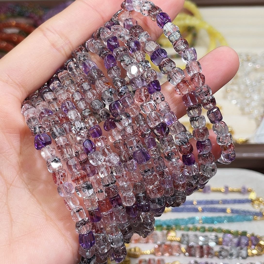 水晶手链未镶嵌超七水晶4-5