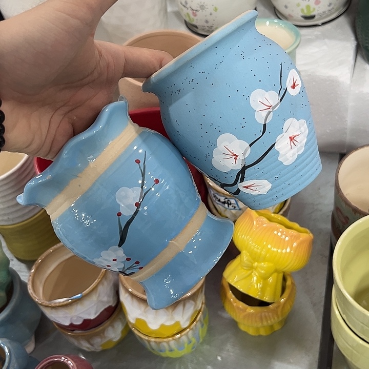 陶瓷花盆全场10包邮