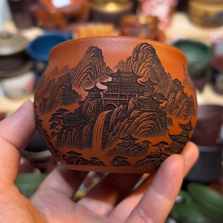 茶杯紫砂宜兴紫砂主人杯