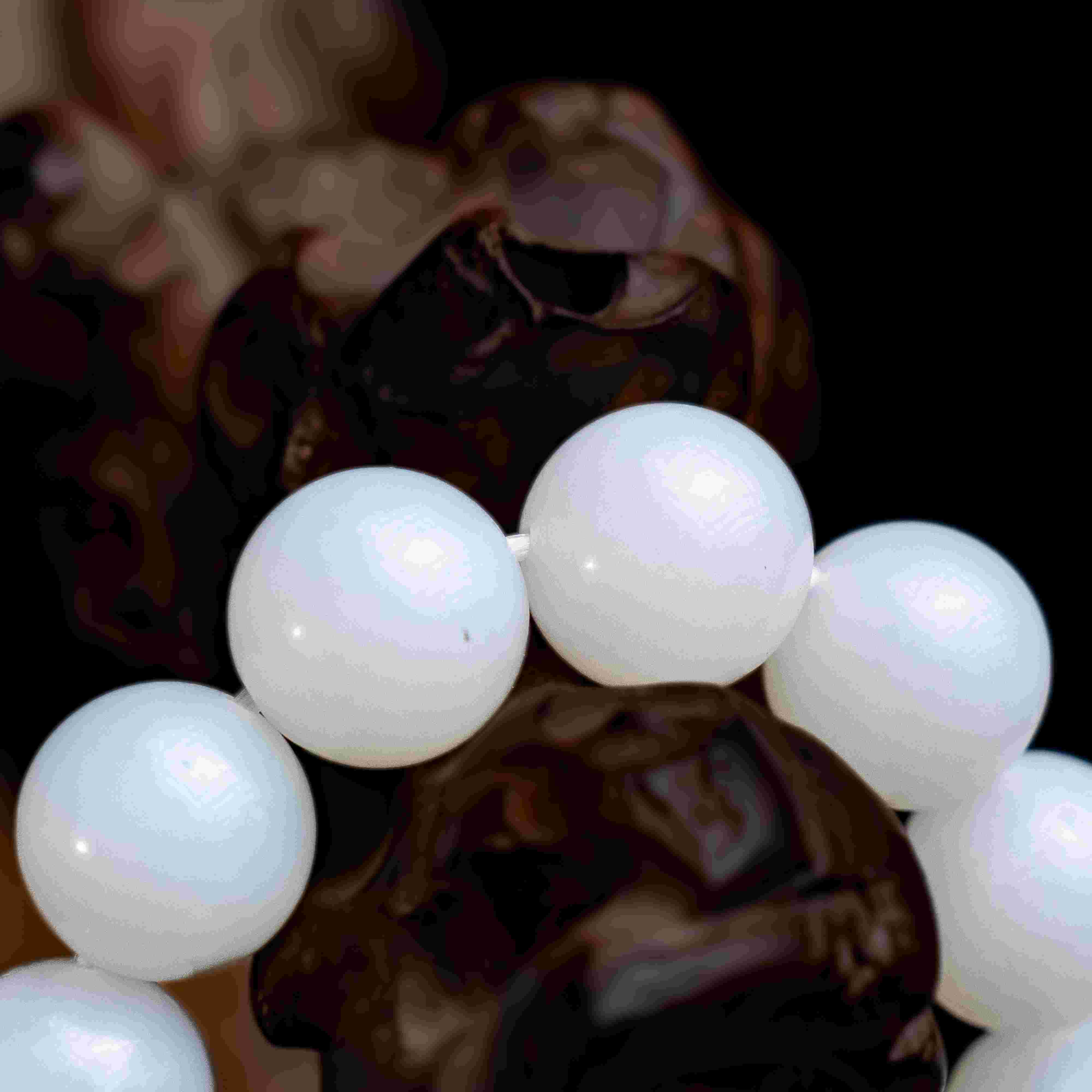 1713清代和田玉素珠串2023