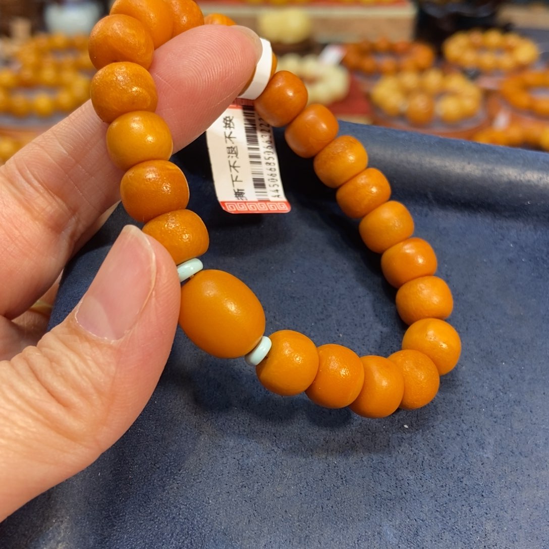 琥珀手链未镶嵌蜜蜡