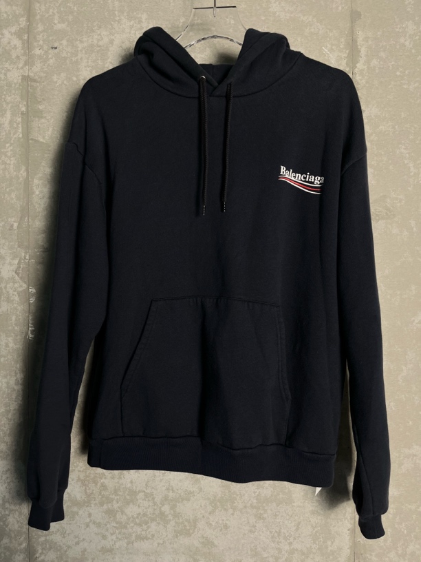 未使用 Balenciaga/巴黎世家 M*1/可乐海浪印花帽衫卫衣/08226