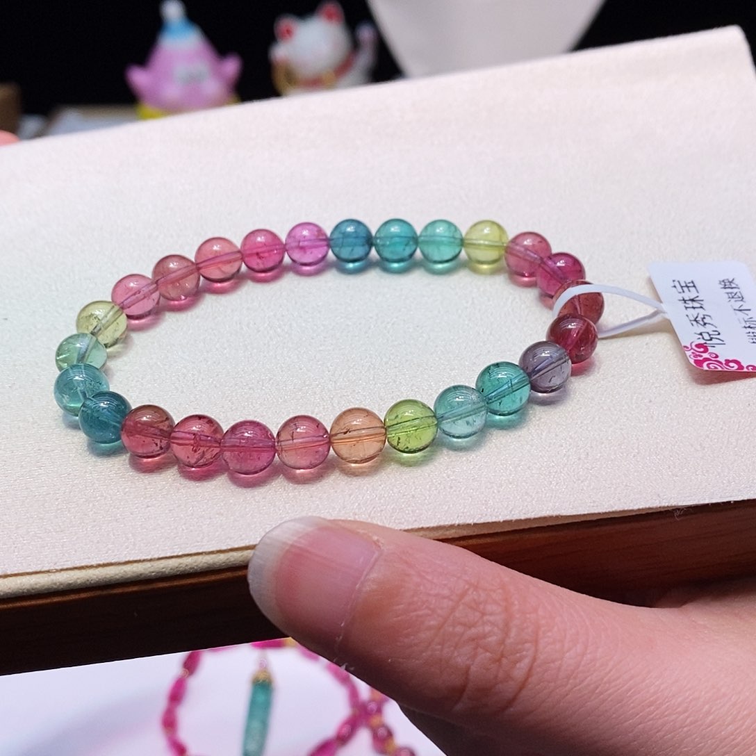 碧玺碧玺手链未镶嵌