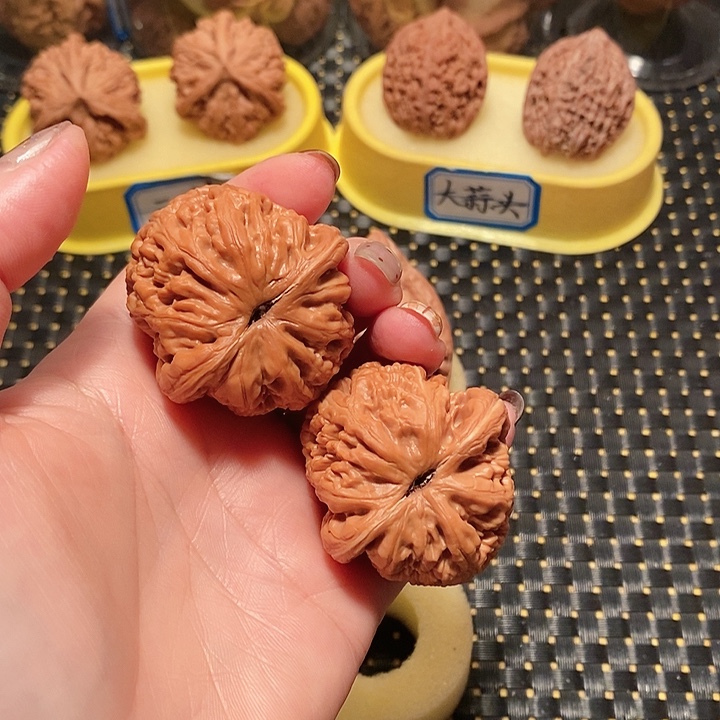 蓝***天核桃手串/手链43尺寸元宝