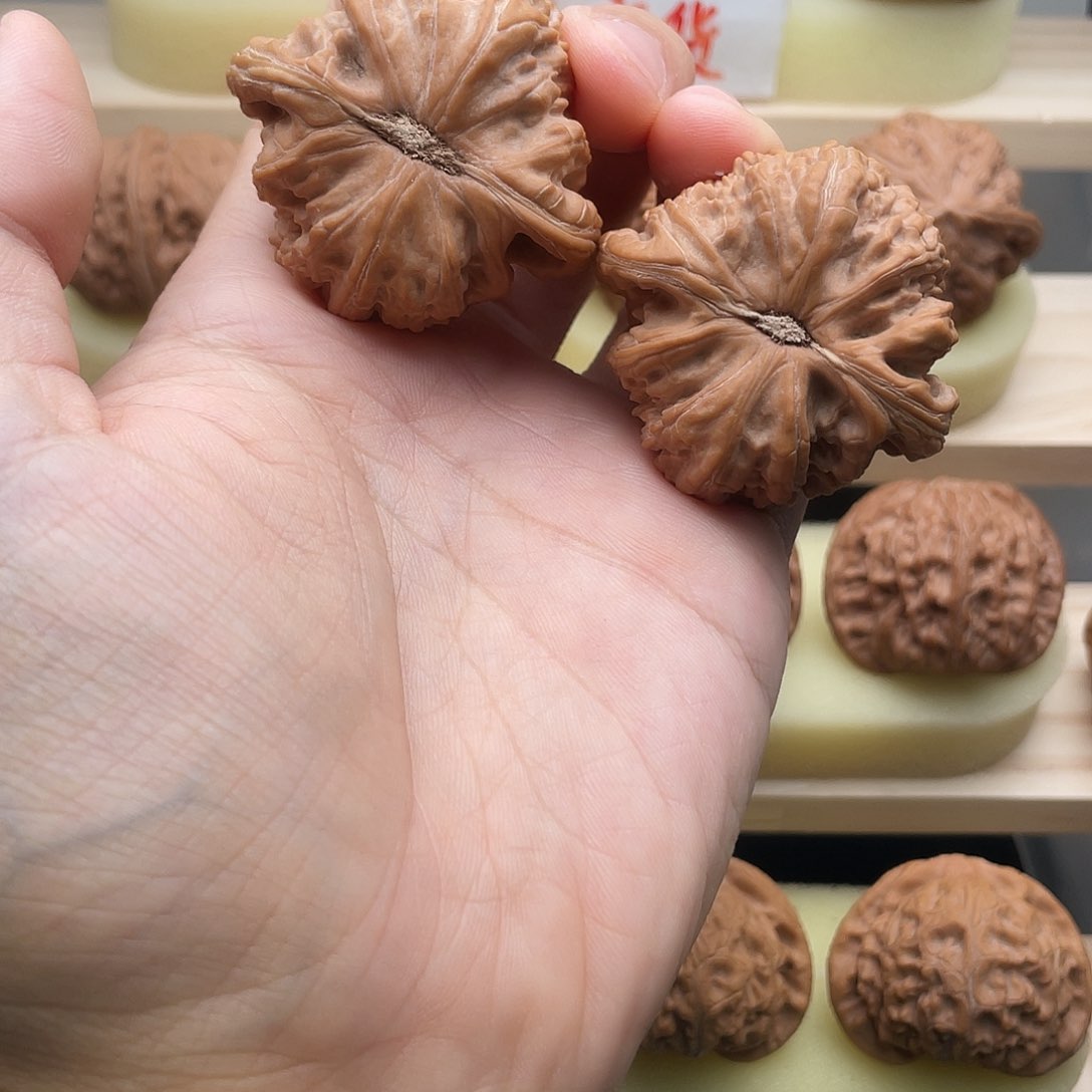 吊坠文玩核桃45全品白狮子