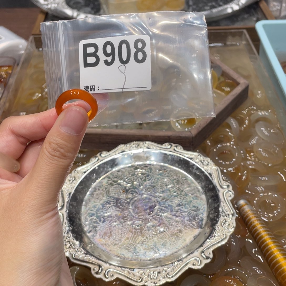 玛瑙/玉髓未镶嵌戒指908