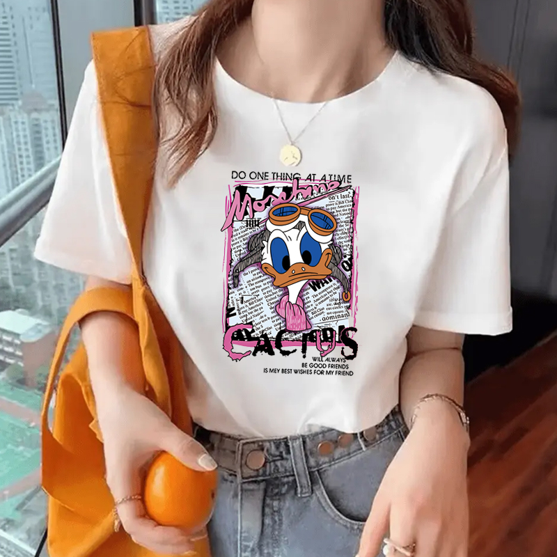 短袖新款【100％纯棉】2025纯棉潮流圆领短袖百搭男女同款多种图案情